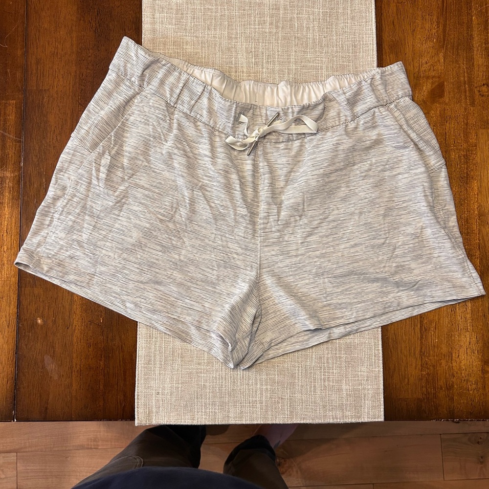 Lululemon Athletica Stripped Gray Shorts